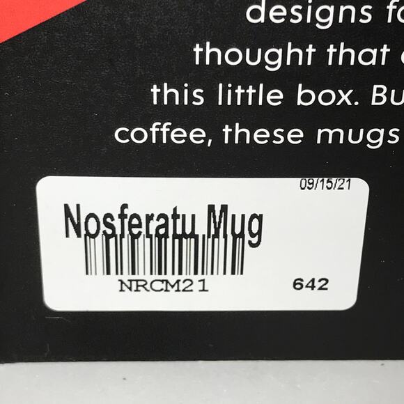 Death Wish Nosferatu Limited Edition Deneen Pottery Mug NEW 1365/4000 - Picture 10 of 10